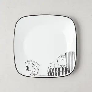 코렐 스누피앤찰리 사각접시(중) 22cm