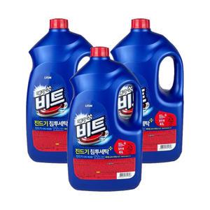 CJ라이온 비트 4L 일반 세탁세제 3개