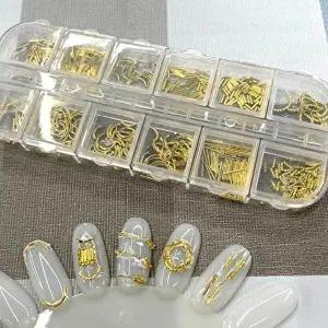네일아트 꾸미기 파츠 세트 골드로드 네일스톤-WFHOWCD