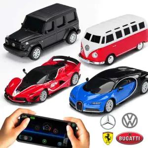 마이스토 1:40 메탈RC카 블루투스 핸드폰 조종 다이캐스트 라이센스카