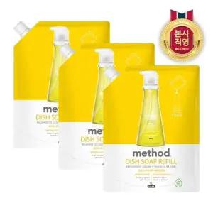 [엘지생활건강]메소드 주방세제 리필 1L 레몬 x 3개