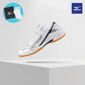 미즈노 71GA244328 웨이브 클로3 와이드 배드민턴화 2025년형 (양말+신발주머니+그립 증정)