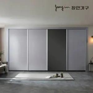 [장인가구]드홈 글로우 슬라이딩 미러도어 붙박이장 30CM