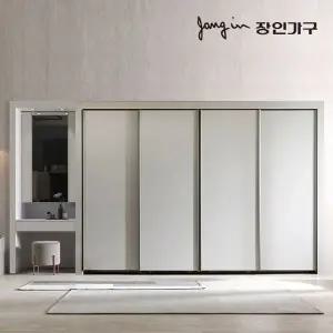 [장인가구]단테 슬림 화장대 파우더 슬라이딩 붙박이장 30cm