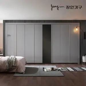 [장인가구]드홈 글로우 여닫이 미러도어 붙박이장 30CM