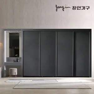 [장인가구]단테 모던 화장대 파우더 슬라이딩 붙박이장 15cm