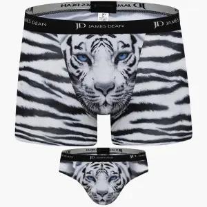 제임스딘 남성사각팬티 남자삼각팬티 호랑이 패션 브리프 드로즈 아웃밴드 팬티 선물