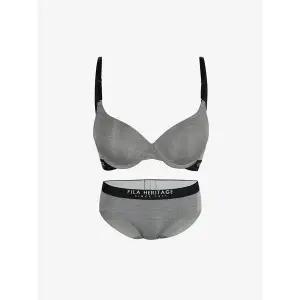 [하프클럽/휠라 언더웨어]아웃핏 모노 밴드 포인트 멜란지그레이 와이어 브