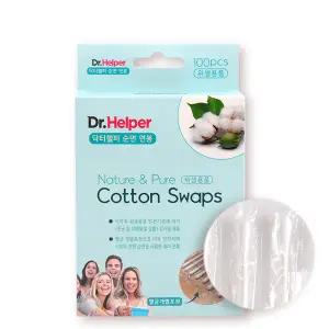 닥터헬퍼 순면 면봉 (멸균) 개별포장 100p 멸균면봉
