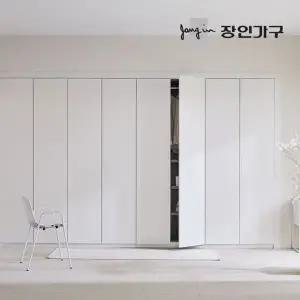 [장인가구]드로잉 E0등급 무광 여닫이 붙박이장 180cm (6자)