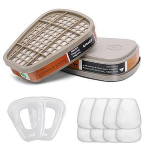 활성탄 6001 카트리지 501 5N11 필터 교체 3m 호흡기 6100/6200/7501/7502/6502/6800 가스 마스크에 적합