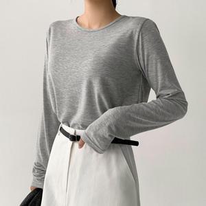 [에이와비] #AWABMADE:_심플베이직유넥티셔츠 - 6color