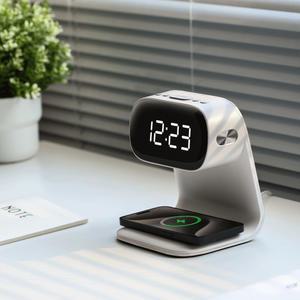 아이노트 무선 고속 충전 LCD 무드등 시계 WDS100