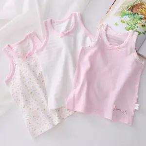 여아 무지 아동런닝[3매입] 유아 아기민소매 여름나시 어린이속옷 키즈런닝