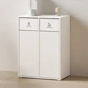 베스트특가 시오 70L 대용량 분리수거함 2단 수납장 사무실 휴지통 카페 재활용수거함