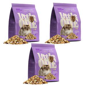 리틀원 드워프 햄스터 주식 사료 400g 3개 먹이 밥 간식 31150