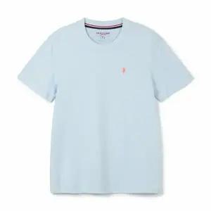[U.S. POLO ASSN.] 여성 코튼100 반팔 라운드티셔츠_스카이블루25T212