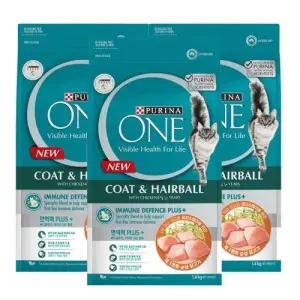 퓨리나 원 캣 성묘용 헤어볼 관리 사료 1.4kg x 3개