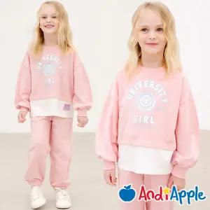 [앤디애플] 걸리쉬레이어드크랍조거상하복