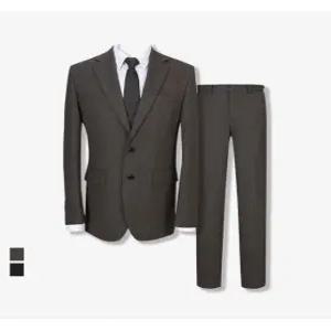 변형 버드아이 조직물 싱글 수트 세트 (FHJAH2333FHPAH2233)