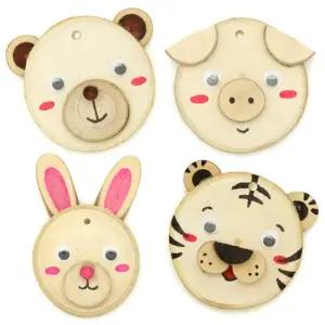 아트박스 에코키즈 에코키즈 동물 나무목걸이 만들기 4종세트