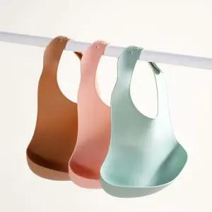 [쁘띠윙스] 아기턱받이 아기 실리콘턱받이 자기주도이유식 방수 어린이집