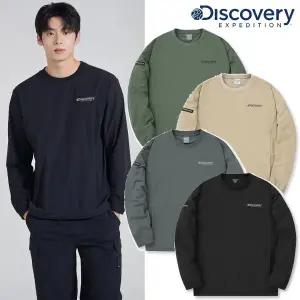 [디스커버리](타임스퀘어점패션관)[24F/W] 디스커버리 DMTR37044 남성 우븐 에센셜 트레이닝 맨투맨 티...