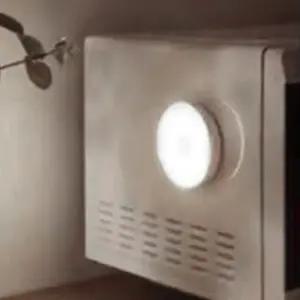 주방 움직임센서등 소형 원형 led 작동감지등 usb충전식