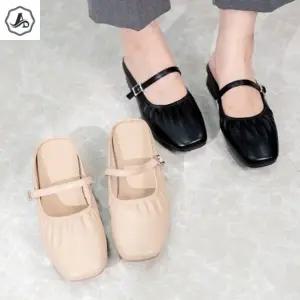 [애슬릿] 메리제인 블로퍼 뮬 가을 데일리 캐주얼 낮은 굽