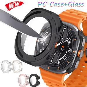 삼성 갤럭시 워치 8 울트라 47mm 강화유리 스크린 보호필름 7 액세서리 케이스+유리 PC