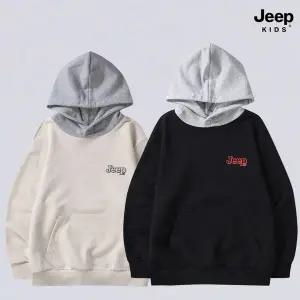 [지프키즈](신세계 사우스시티)후드 배색 셋업 후드티 블랙 KP3THU062