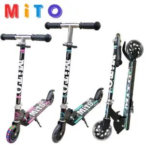 미토 고급형 키즈 어린이 두발 양발 접이식 경량 킥보드