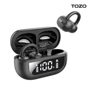 TOZO AI 오픈라임 오픈형 블루투스 무선 이어폰 귀걸이 귀찌 클립형 골전도 T13064