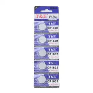 버튼셀 CR1632 3V 5알 리튬 전지 수은 건전지 리튬건전지 리튬배터리