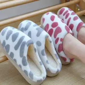 겨울 털실내화 발이편한 얼룩이 실내화 (WFJWWZT)