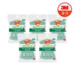 [3M] 삼중양면 다목적 수세미 1입(찌든때세척용) 5개세트