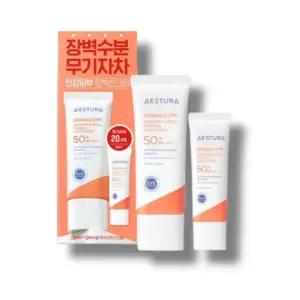 에스트라 더마UV365 장벽수분 무기자차 선크림 SPF50+ PA++++ 40ml + 20ml