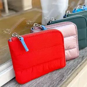미니 패딩 카드 지갑 동전 수납 지퍼 파우치 패딩지갑 미니카드지갑 여성동전지갑