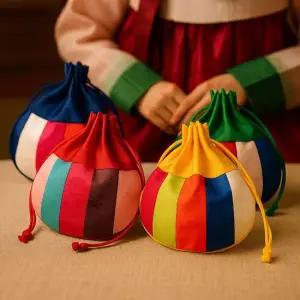 고급형 복주머니 복주머니 설날 추석 명절 전통소품 선물 한복소품