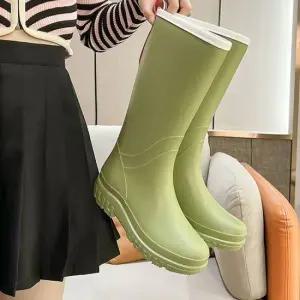 인기상품 여성 롱 장화 레인부츠 10 미끄럼방지 장마 롱부츠 [WFFJAUF_250917]