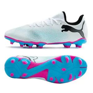 푸마 남성 축구화 퓨쳐7 플레이 FG/AG 화이트 블루 107723-01