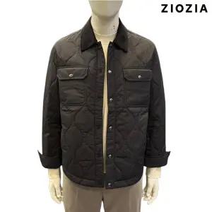 [리버스지오지아](하남점)25FW 코듀로이카라 경량 퀄팅 셔켓 ADF4JP1904_BK