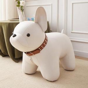 강아지 동물스툴 거실 원목 의자 용 책상용 낮은 가정용 스툴 캐릭터 풋스톨