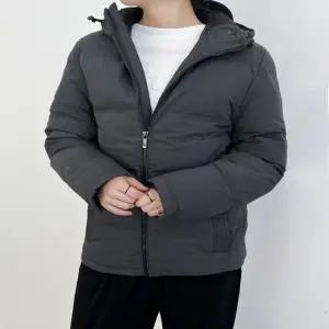 여성 차콜컬러 겨울 다운점퍼 오리털 후드 패딩점퍼 (WFGJIK3)