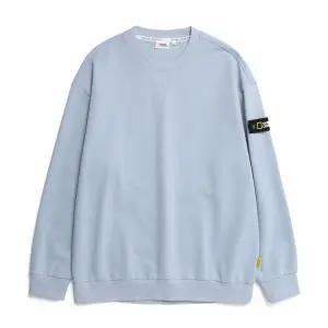 [내셔널지오그래픽] N231USW902 세미 오버핏 와펜 맨투맨 티셔츠 STORM BLUE