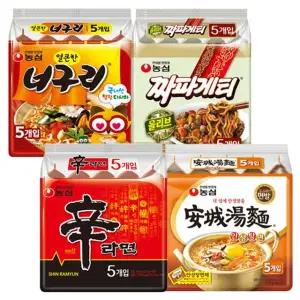 신라면+안성탕면+짜파+너구리 10봉씩 총 40봉