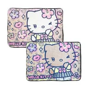 산리오 헬로키티 단추 맘토 무릎 담요 100×70cm