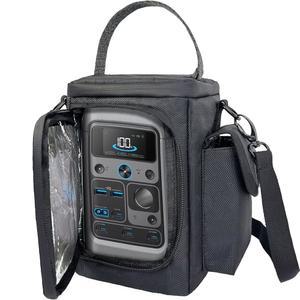 eAj Anker SOLIX C300 DC 파워 뱅크 스테이션 실외용 방수 여행 가방 288Wh 90,000mAh 파워 뱅크 스테이션 수납 케이스 커버, 두 개의 포켓과 조절 가능한 스트랩 포함