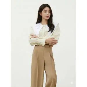 에고이스트 옐로우 탈부착 카라 볼륨소매 블라우스 EN3WB860978039