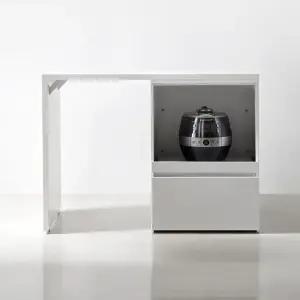 E0자재 데이아 광파오븐 렌지대 600 서랍레일형)+식탁 TA2161